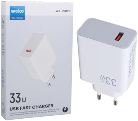 Alternative view of 33 Watt Turbo Usb Şarj Başlık Adaptörü, M11, Beyaz, Weko,