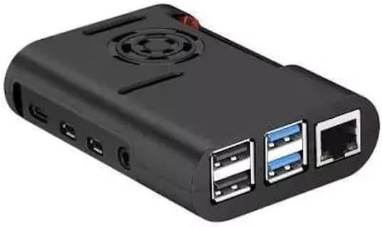 Alternative view of Raspberry Pi 4 Fan Case-Siyah