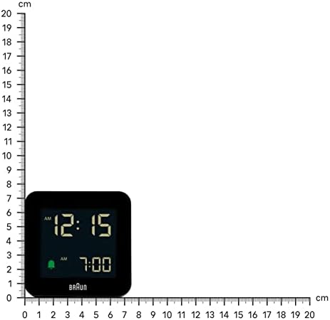 Dijital çalar saat erteleme fonksiyonu, negatif LCD ekran, hızlı ayar fonksiyonu, siyah Crescence alarmı, BC09B modeli.
