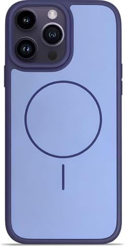 Alternative view of Ehr. iPhone 14 Pro ile Uyumlu MagSafe Wireless Şarj Özellikli Kılıf, Kamera Korumalı, Yumuşak Dokulu Darbe Emici Premium Arka Kapak (Lacivert, iPhone 14 Pro)