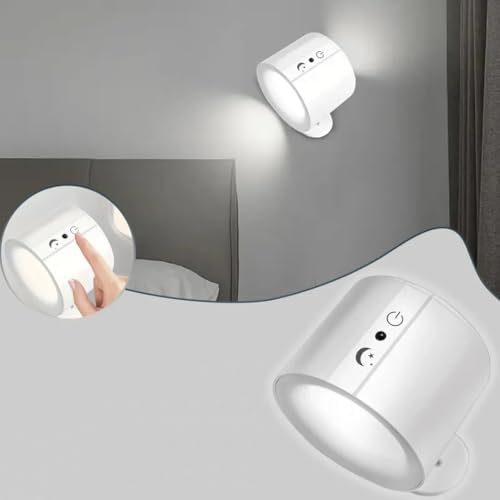Magnetik Yapışkanlı Uzaktan Kumandalı Işık Oda Salon Işıklandırmak için Lamba İç Mekan için Uygun Şarjlı Aydınlatma Yatak Odası Çocuk Odası Aydınlatması BD80A (BD80A - Beyaz) - Görsel 2