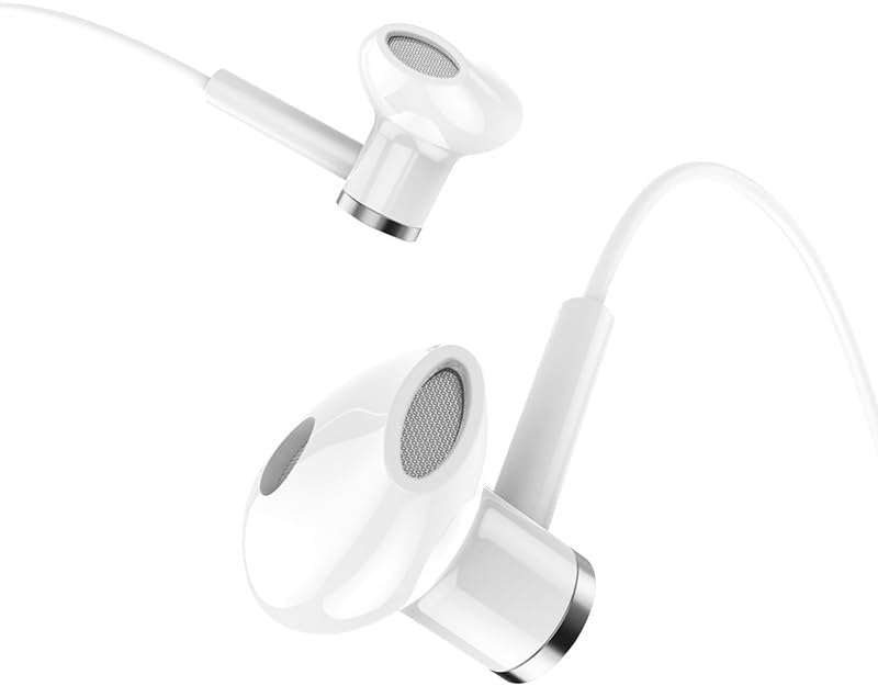Mikrofonlu Kablolu 3.5mm Jack Girişli Kulaklık – Net Ses, Günlük Kullanım (Beyaz)