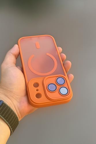 - iPhone 17 Pro ile uyumlu İphone Arkası Mat Kamera Korumalı MagSafe Destekli Kılıf - Görsel 3