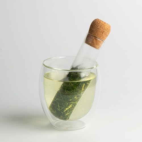 Toganoo Isıya Dayanıklı Borosilikat Cam Çay Süzgeci - Pratik Tüp Çay Filtresi - Bitki Çayları ve Yeşil Çay İçin Metal Tadı İçermeyen Demlik İçi - Healthy Glass Tea Infuser - Görsel 3