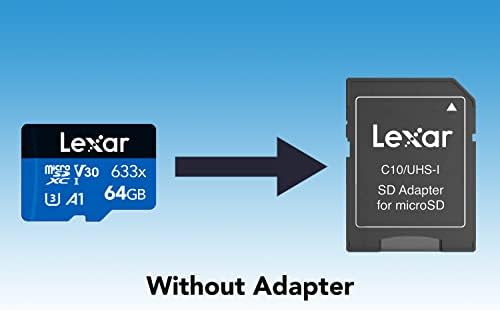 633x 64 GB Micro SD Kart, microSDXC UHS-I Kart W/O SD Adaptör, microSD Hafıza Kartı, 100MB/s Okumaya kadar, A1, Class 10, U3, V30 (LMS0633064G-BNNAA) - Görsel 3