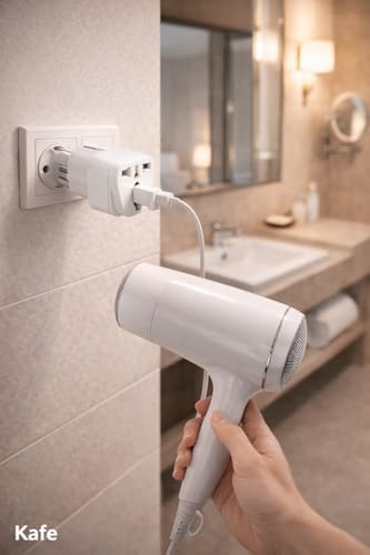Universal Priz Adaptörü 2’li Set, Avrupa Tipi Fiş EU,Çoklu Girişli Seyahat Adaptörü, Tüm Ülkelerle Uyumlu, Kompakt Tasarım, Ev & Ofis & Seyahat İçin Uygun - Görsel 3