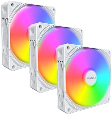 E28 ARGB 120 mm Kasa Fanı, Gelişmiş Soğutma Verimliliği için 28 mm Kalınlığında Fan, PWM 4 Pimli, FDB Rulman, Sessiz Düşük Gürültü, 2000 RPM, AIO Uyumlu (Beyaz, 3'ü 1 Arada Paket) - Görsel 2