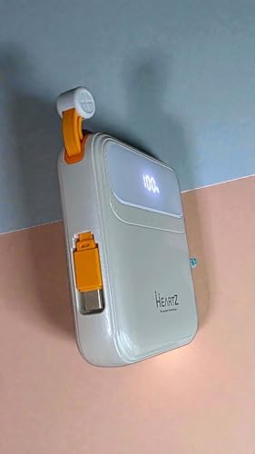 Alternative view of H26 10000 mah power bank PD 20W ve USB 22.5W FAST HIZLI ŞARJ DAHİLİ TYPE C VE LİGHTNİNG KABLOLU DÜNYA STANDARTLARINA UYGUN POLYMER BATARYA BİREBİR AMPER LCD GÖSTERGELİ POWERBANK