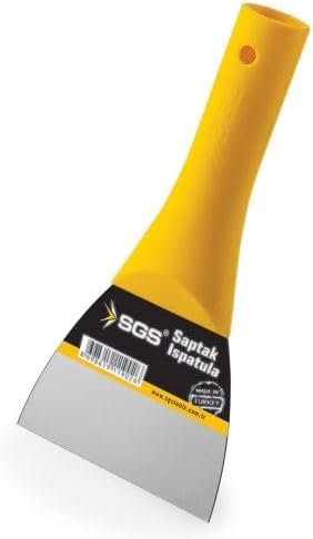 Saptak Ispatula, Plastik Saplı, Paslanmaz Çelik Bıçaklı, Profesyonel Boya ve Sıva Spatulası (10 MM)