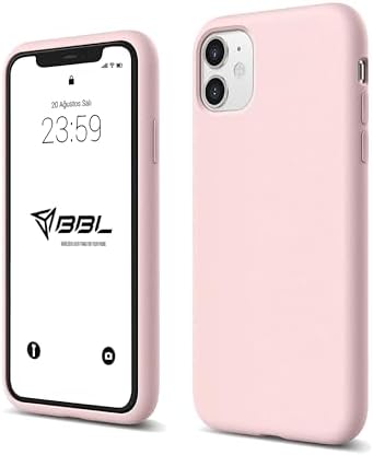 iPhone Kılıf İnce Sıvı Silikon 3 Katmanlı Tam Kaplamalı Yumuşak Jel Kauçuk Kılıf Kapak (Kumpembe, iPhone 11) - Görsel 3