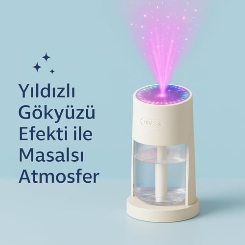 Alternative view of Araç İçi Hava Nemlendirici - Yıldızlı Gökyüzü, Sessiz Çalışma I LED Efektli & Taşınabilir 280 ml Hazneli