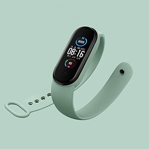 Xiaomi Mi Band 6 ile uyumlu Saat Kayışı Ent Kaliteli Xiaomi Mi Band 6 ile uyumlu Spor Saat Kontrast Renkli Termoplastik Siyah - Görsel 3