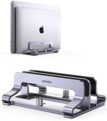 Alternative view of Masa için Dikey Dizüstü Bilgisayar Standı Çift Yuvalı Dizüstü Bilgisayar Standı Tutucu Ayarlanabilir Dock Alüminyum Masaüstü Standı MacBook Air Pro, Microsoft Surface Laptop 4, LG Gram 17 ile