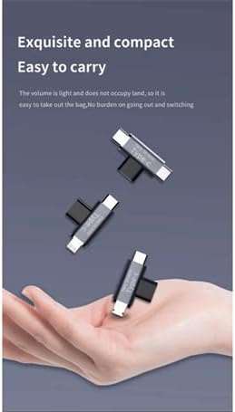 Type C To Lightning/Type C Şarj ve 5Gbps Veri Aktarımı iPhone Yuva Çevirici Dönüştürücü Otg Adaptör Otgbt - Görsel 3