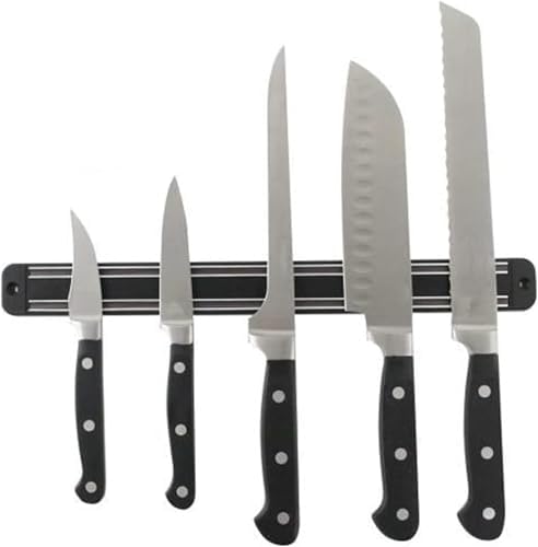 32 cm Şerit Mıknatıslı Bıçak Tutucu – Mutfak Duvar Askısı, Bıçak Organizeri, Mıknatıslı Stand, Bıçak Düzenleyici Ray-Duvara Montajlı Askı-Bıçaklık - Görsel 3