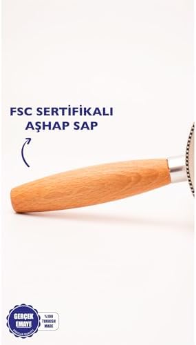 Alternative view of Mood Emaye Ahşap Saplı Cezve (500Ml-6 Kişilik)
