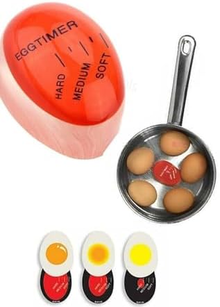 Renk Değiştiren Yumurta Zamanlayıcı Yumurta Haşlama Derecesi 1 ADET - Görsel 3