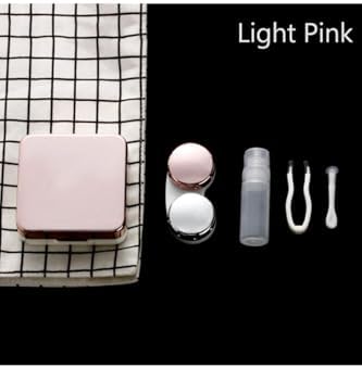 Rose Aynalı Seyahat Lens Kutusu - Solüsyon Kabı, Cımbız, Vantuz Aparatı, L-r Lens Hazneleri - Görsel 3
