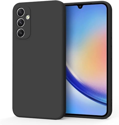 Galaxy A55 Uyumlu Lansman Liquid Silicone Kılıf Şok Emici Full Kasa Koruma Sağlayan Kılıf (Siyah) - Görsel 2