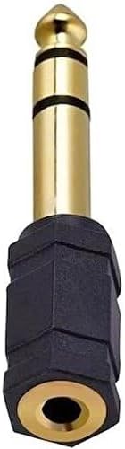 Alternative view of Aux amfi giriş çevirici stereo amfi giriş çevirici 3.5 mm dişi 6.35 mm erkek çevirici kulaklık jack piyano çevirici