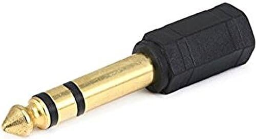 Aux amfi giriş çevirici stereo amfi giriş çevirici 3.5 mm dişi 6.35 mm erkek çevirici kulaklık jack piyano çevirici - Görsel 3