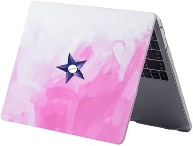 MacBook Air 13.6 İnç Kılıf Uyumlu M2 M3 M4 M5 Sert Koruyucu Hard Case A2681 A3113 A3240 A3449 Darbe ve Çizilme Koruma Pembe