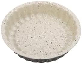 Karbon Çelik 22 cm Yuvarlak Dilimli Tart Turta Kek Kalıbı cin803khv