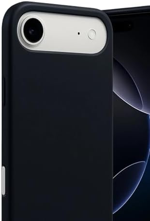 & AKSESUAR iPhone 17 Air ile Uyumlu İçi Kadife Dışı Mat Yapıya Sahip Koruma Sağlayan Lansman Silikon Kılıf (Siyah) - Görsel 2