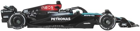 Premium Mercedes-AMG PETRONAS Formula 1 2024 Takım Arabası, 1:64 Ölçek, Metal Diecast Model Araba, #63 - Görsel 2