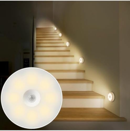 Gece Lambası Hareket Sensörlü Ledli Şarj Edilebilir, Taşınabilir USB Şarjlı Lamba Led Işık - Görsel 2