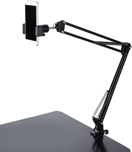 Alternative view of Üstten Çekim Masa Telefon Tutucu | Katlanabilir ve 360° Döner Ayarlanabilir Stand, Video Çekimi ve Canlı Yayın için Kelepçeli Tripod Braketi, Tüm Akıllı Telefonlarla Uyumlu | CZ34
