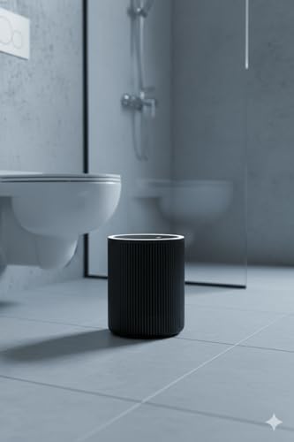Alternative view of Banyo Mutfak Çöp Kovası 6 Litre Siyah Plastik 3372