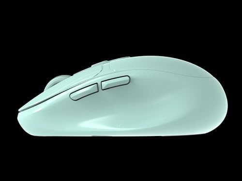 Çift Modlu Bluetooth ve USB Dongle Kablosuz Mouse Dizüstü Bilgisayar ve Pc ile Uyumlu Ayarlanabilir 3 Farklı DPI, Type-C Şarjlı Ultra Hafif Bilgisayar Faresi Turkuaz (G01 - Turkuaz) - Görsel 3