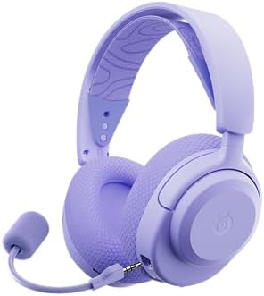 SteelSeries Arctis Nova 3P Wireless Lavender Gaming Kulaklık - Mobil Uygulama ile Kontrol - 40 Saat Pil Ömrü -PS5, PS4, PC, Switch, Mobil Uyumlu - Görsel 3