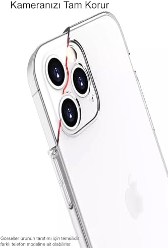 Alternative view of Xiaomi Poco F5 ile Uyumlu Kapak Kamera Korumalı Süper Silikon Şeffaf Kılıf