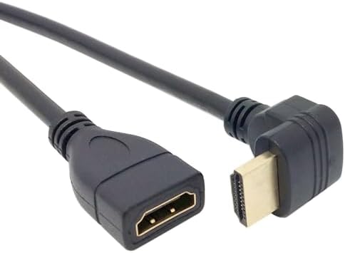 HDMI Dişi Erkek Uzatma Aparatı 90 Derece Dirsek Kablosu 50 cm 4666 - Görsel 2