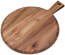 Akasya Saplı Yuvarlak Sunum ve Kesme Tahtası - Akasya Peynir Sunum Tahtası 40 * 31 * 1.5cm - Görsel 3