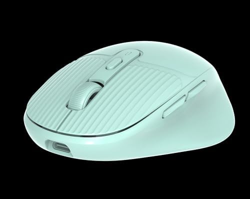 Çift Modlu Bluetooth ve USB Dongle Kablosuz Mouse Dizüstü Bilgisayar ve Pc ile Uyumlu Ayarlanabilir 3 Farklı DPI, Type-C Şarjlı Ultra Hafif Bilgisayar Faresi Turkuaz (G01 - Turkuaz) - Görsel 2