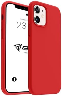 Alternative view of iPhone Kılıf İnce Sıvı Silikon 3 Katmanlı Tam Kaplamalı Yumuşak Jel Kauçuk Kılıf Kapak (Açık Kırmızı, iPhone 11)