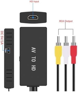 AV'den HDTV'ye Dönüştürücü HDMI ile Rca Av/cvsb L/r Video 1080P ile Uyumlu (AV to HDTV) ZR1125 - Görsel 3