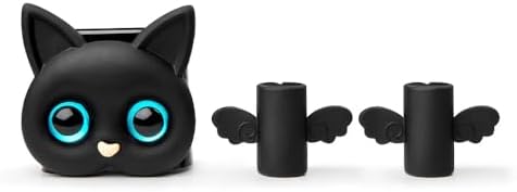 Alternative view of iPhone 18W/20W ile uyumlu Siyah Kedi Şarj Başlığı 3D Animasyon Şarj Başlığı ve Kablo Koruyucu Set