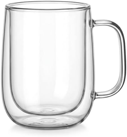 Alternative view of Borosilikat Cam Bardak, 250 Ml Geniş Kapasite, Isıya Dayanıklı Yapı, Çift Cidarlı Yalıtım, Makinede Yıkanabilir, Ev Ofis Restoran İçin Kullanıma Uygun Kulplu Kahve Espresso Sunum Bardağı