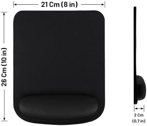 Alternative view of ErgoPlus Bilek Destekli Mouse Pad Ergonomik Mousepad Kaymaz Taban Bilek Koruyucu, Ofis Oyun Bilgisayar Mouse Altlığı Siyah