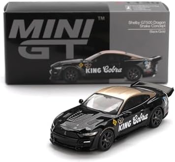 Alternative view of Truescale Miniatures Mini GT MGT01130-L - Shelby GT500 Dragon Snake Black & Gold 2020 - ölçek 1/64 - Minyatür Araba