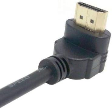 4666 Hdmi Dişi Erkek Uzatma 90 Derece Dirsek Kablosu 0.5 Metre - Görsel 3