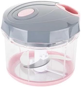 Tantitoni Açık Pembe Gri Büyük Pratik Doğrayıcı Ve Çırpıcı 1000ml - Görsel 2