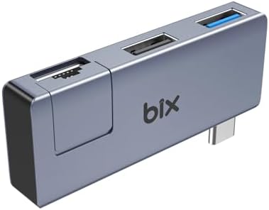Alternative view of BX21HB 3in1 Type-C to USB 3.2 USB 2.0 RJ45 10/100 Dönüştürücü Adaptör, Macbook Type C Ethernet Çevirici USB Hub