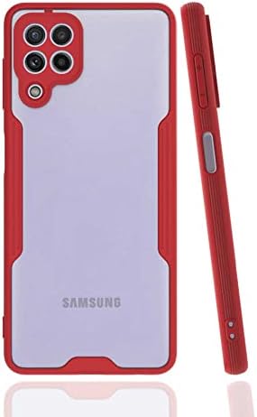 Galaxy M22 Kılıf Kamera Korumalı Arkası Mat Silikon Platin - Görsel 3