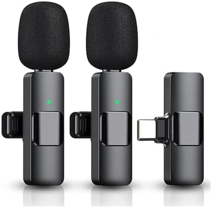 Alternative view of K9T2 Type-C Bağlantılı, 360° Ses Yakalama, Gürültü Azaltma Özellikli; Android, iPad ve iphone 15 ve 16/Plus/Pro/ProMax ve 17/Pro/ProMax Uyumlu Kablosuz Çiftli Yaka Mikrofonu