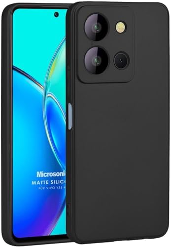 Vivo Y36 Lansman Serisi Kadife Dokulu Ultra Koruyucu Silikon Kılıf - Şık, Dayanıklı ve Parmak İzi Bırakmayan Premium Tasarım (Siyah) - Görsel 2